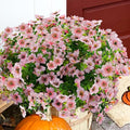 Artificial Flowers for Outdoor, UV Resistant Fake Silk Flowers, Realistic Faux by Welcometothetrytuny