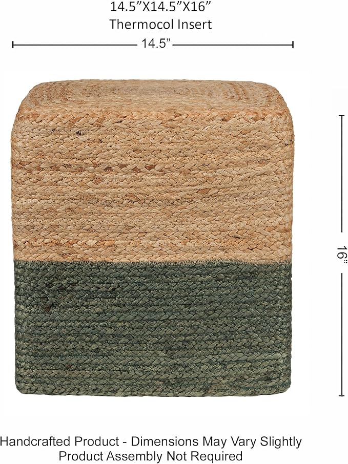 REDEARTH · Cube Pouf Foot Stool Ottoman - Image 3