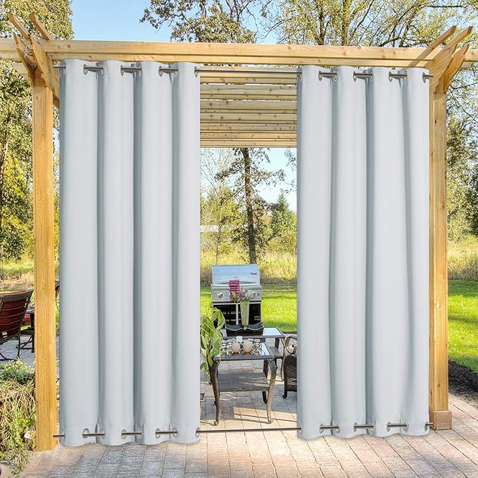 NICETOWN Outdoor Cabana Curtain, Windproof & Sun Blocking Curtains by NICETOWN