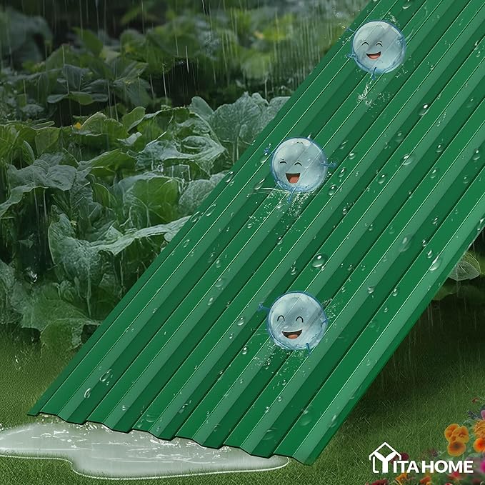 YITAHOME 8x4x2ft Large Raised Garden Bed Kit, Galvanized Metal Planter Box - Image 5