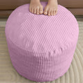 Pouf Ottoman Foot Stools with Foam Small Ottoman by WSOFRLAC