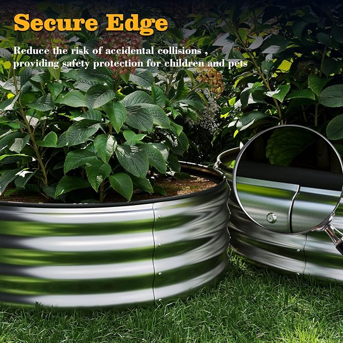 Large Raised Garden Bed Galvanized Metal Round Raised，Garden Bed Outdoor - Image 6
