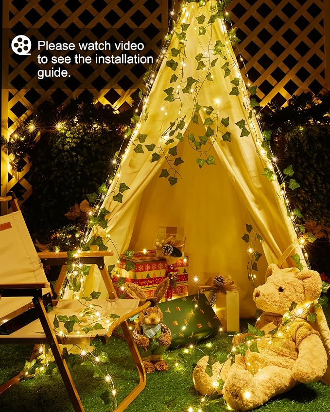 Brightown Solar Fairy Lights Outdoor, 2 Packs Total 66Ft Solar String Lights - Image 5