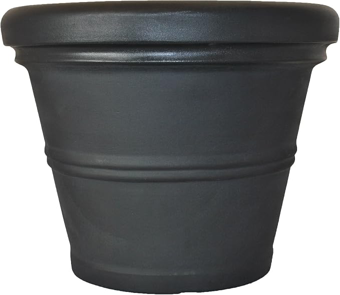 Tusco Products RR135BK Classic Rolled Rim Garden Planter by TuscoProducts