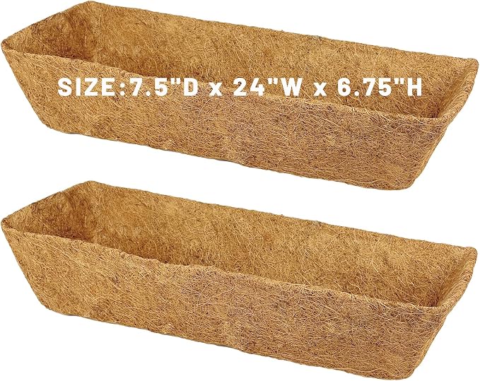 2 Pack 24 Inch Trough Coconut Liners - Image 7