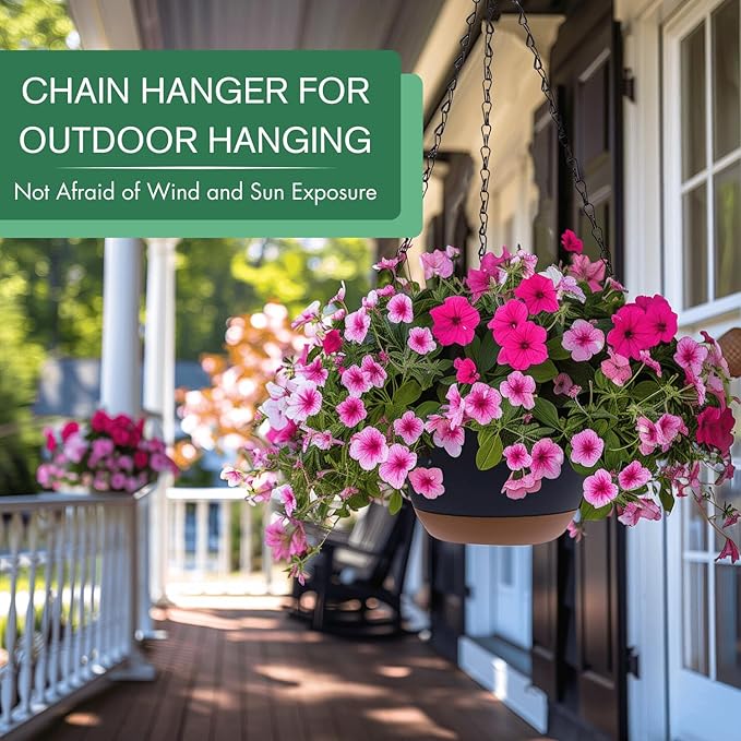 Set of 2-10 Inch Hanging Planters - Image 3