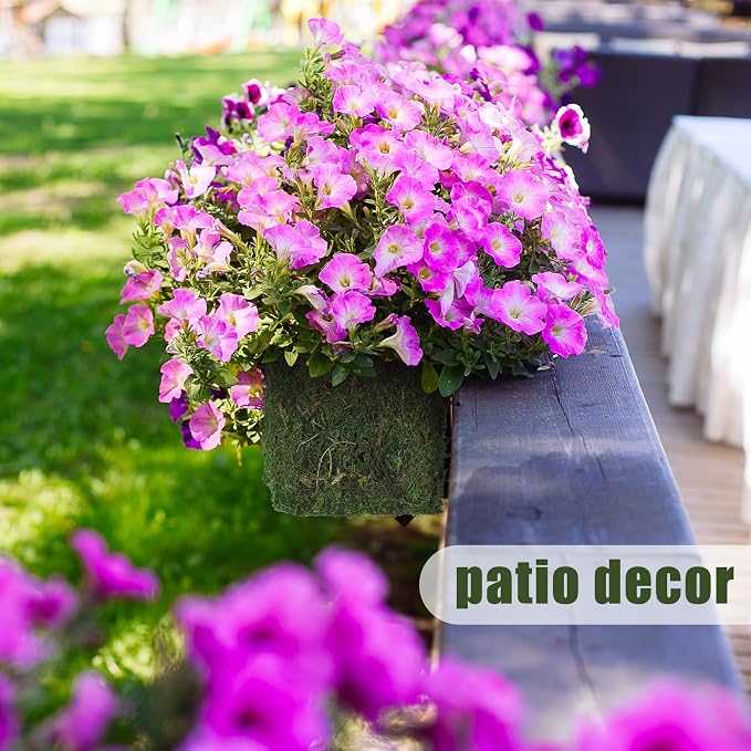 Maxdot 4 Pack Moss Window Box Planters, 16 Inch Rectangular Decorative Planter - Image 4