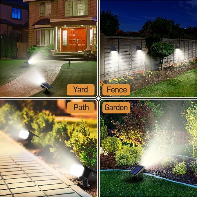 Solar Lights Outdoor Waterproof IP65, 7 Lighting Modes Color Changing 26 LED - Image 6