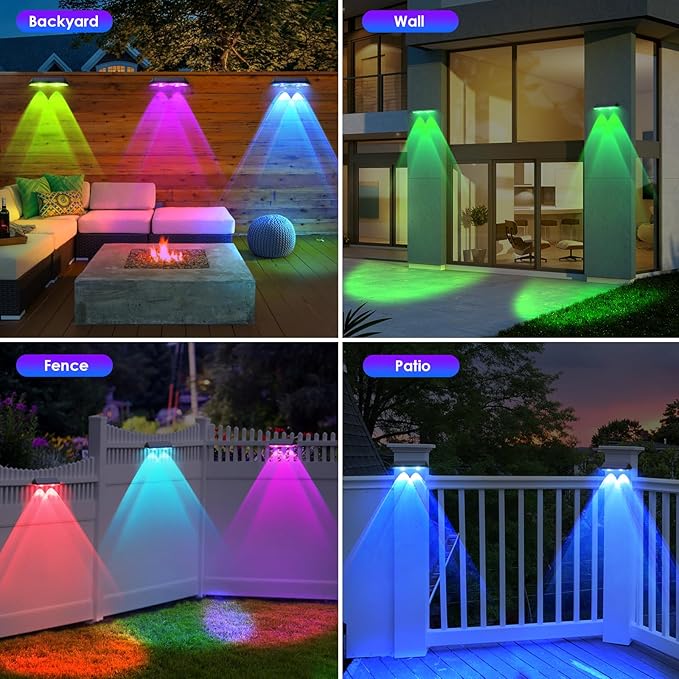 Solar Fence Lights Outdoor - Image 7