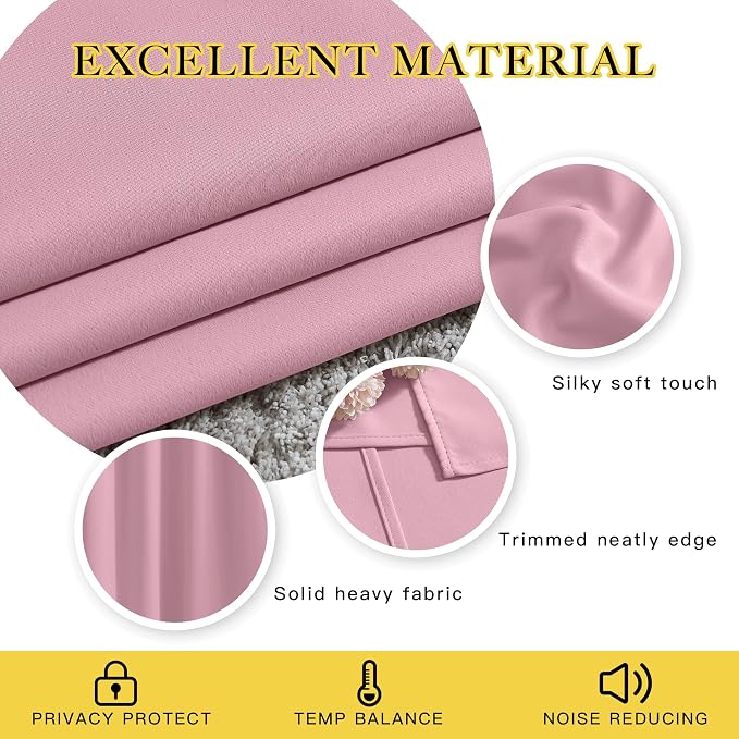 NICETOWN Door Curtain for Closet Doors 80 Inches Long 1 Panel, Room Divider - Image 2