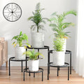 5-Pack Decent Metal Plant Stands, Heavy Duty Flower Pot Stands by Linpla