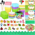 Elcoho 36 Set Garden Plastic Pot Craft Kit Plant Spring Craft Kits by Elcoho