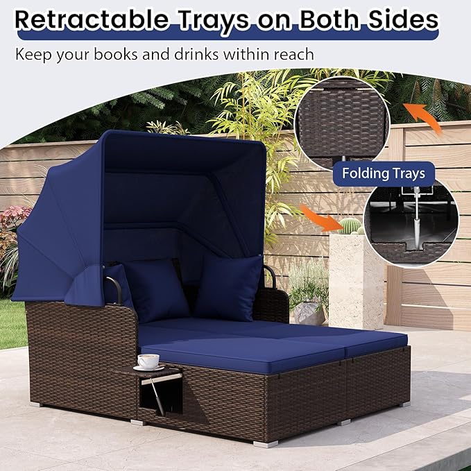 RELAX4LIFE Patio Outdoor Daybed - Image 4