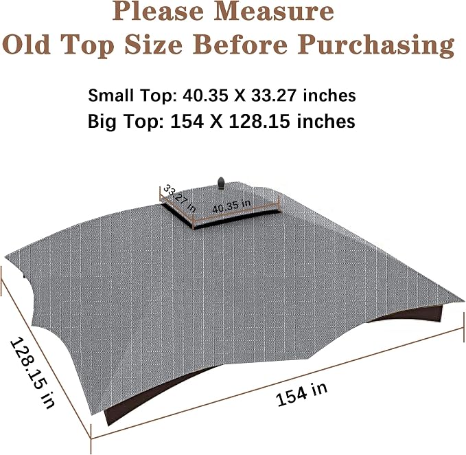 SCOCANOPY Replacement Top for The Lowe's Gazebo Model #GF-12S004B-1 / - Image 4