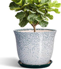 12 Inch Pot for Plants- Ceramic Planter Indoor Outdoor, Round Large Plant Pots by SUNPOTFOR