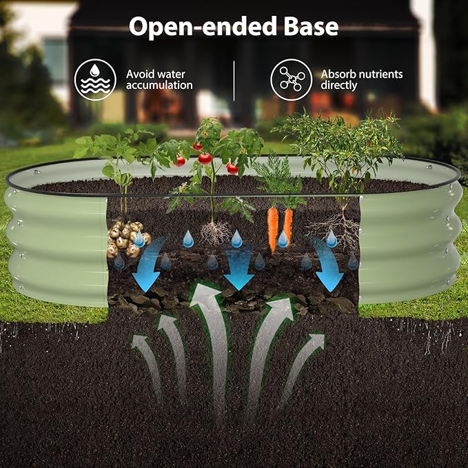Raised Garden Bed Kit, Large Metal Raised Beds - Image 5