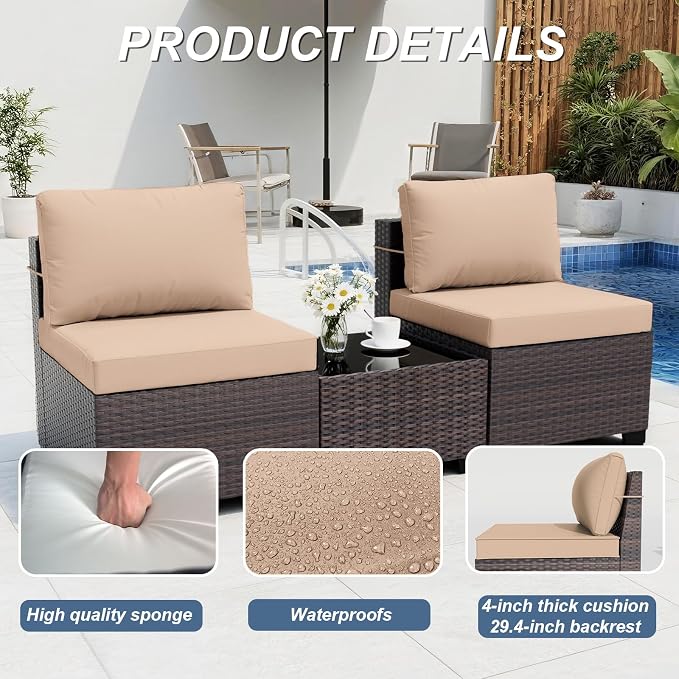 ALAULM Patio Furniture Set - Image 4