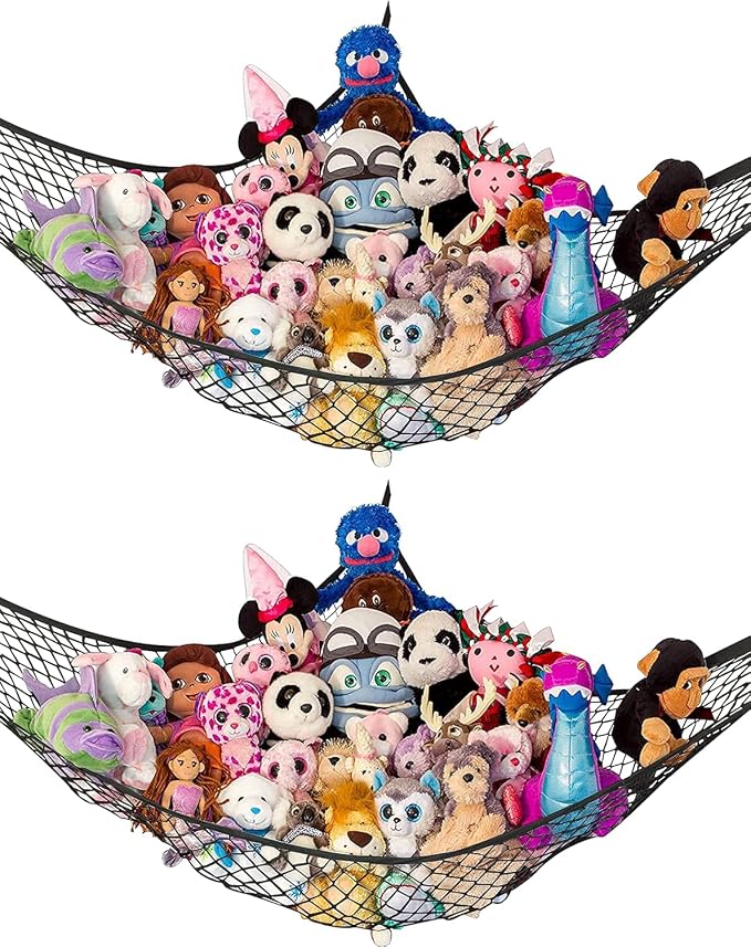 Lilly's Love Large Stuffed Animal Hammock | Corner Hanging Organizer, Toy by LillysLove