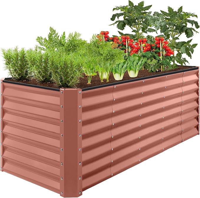 Best Choice Products 8x2x2ft Raised Outdoor Metal Garden Bed, Deep Root Box by BestChoiceProducts