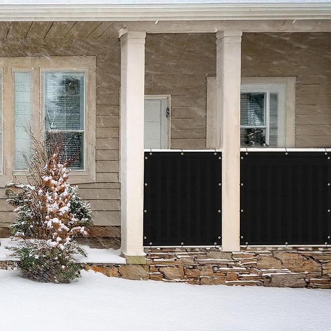 UPGRADE Privacy Fence Screen 4'x52' Black Outdoor 90% Visibility Blockage 170 - Image 7
