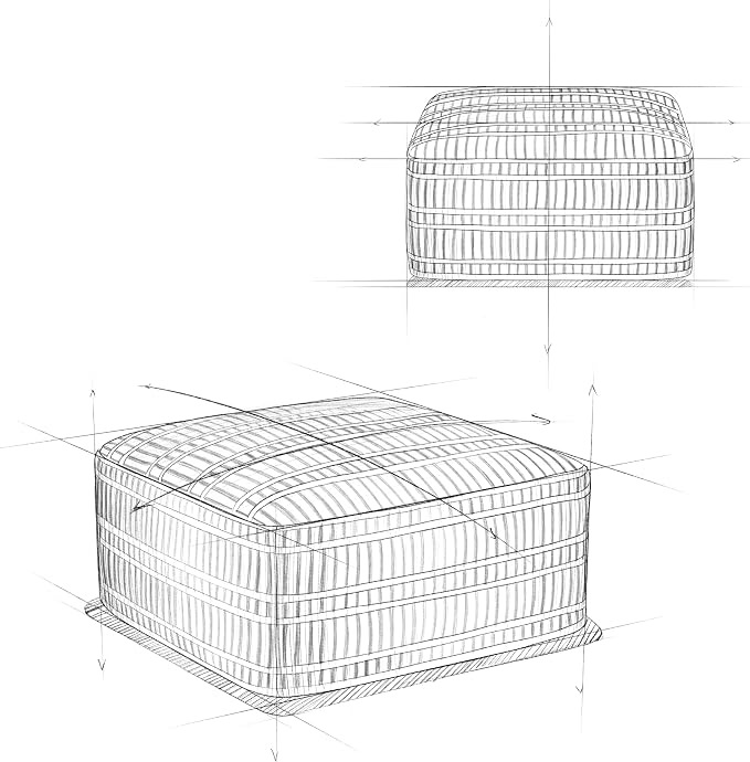 SIMPLIHOME Safford Square Pouf - Image 13