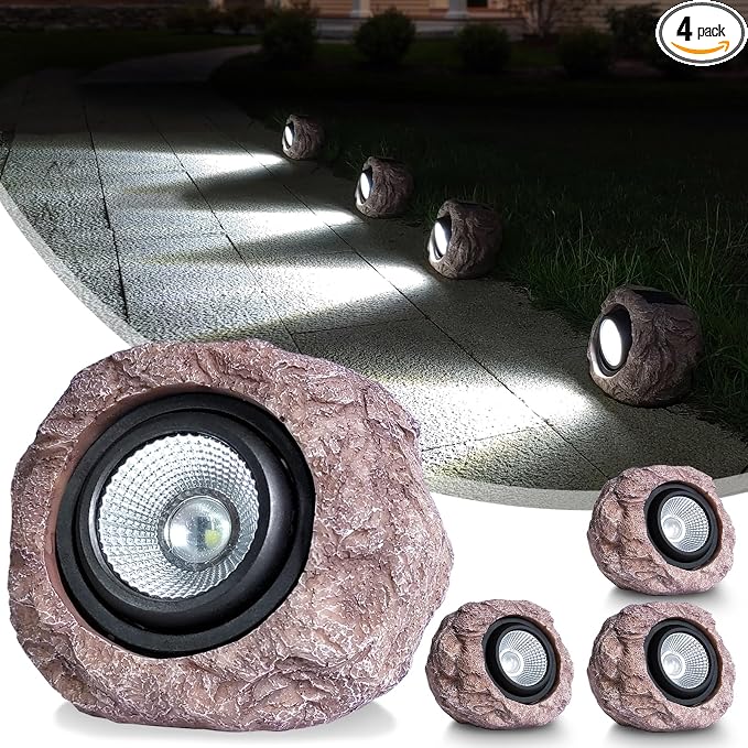 Outdoor Solar Rock Light by Cloud+sakura