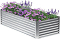 6x2x2FT Galvanized Raised Garden Bed, Planter Raised Beds-Metal Garden Box by Home