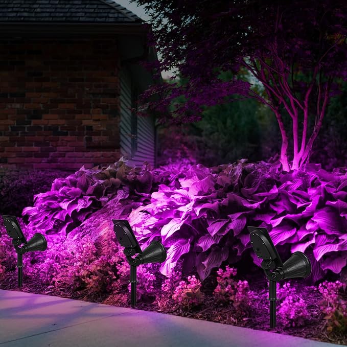 T-SUN LED Solar Spotlights, Waterproof Outdoor Security Landscape Lamps - Image 7