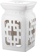 Safavieh Castle Gardens Collection Beijing Filigree Antique White Glazed by SAFAVIEH