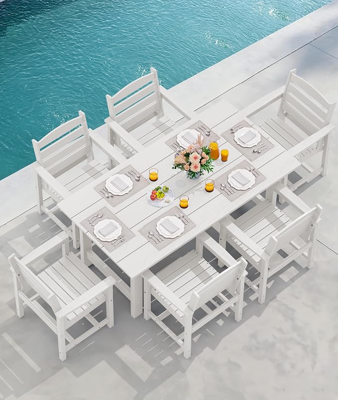 SERWALL Patio Dining Chair Set of 2 - Image 8