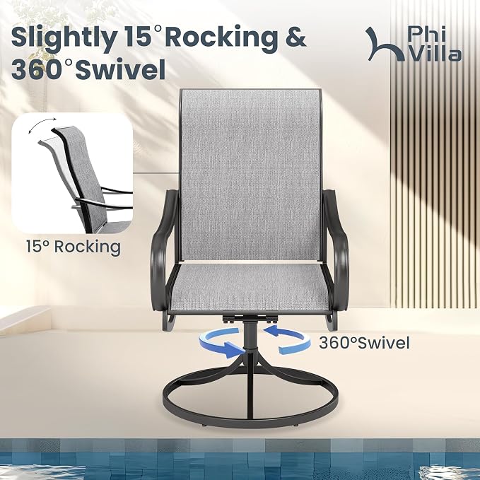 PHI VILLA Outdoor Patio Dining Set - Image 2