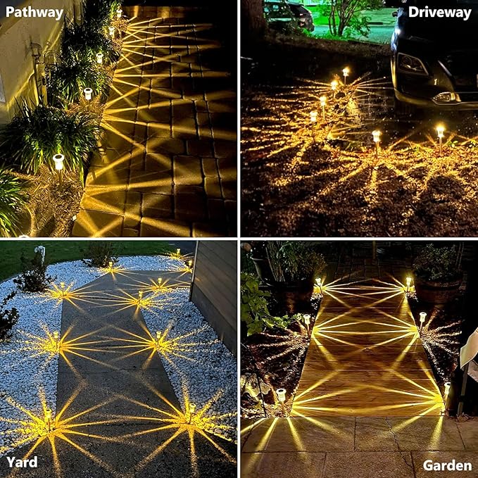 Solar Lights Outdoor 15 Pack Solar Pathway Lights LED Waterproof Stainless - Image 4