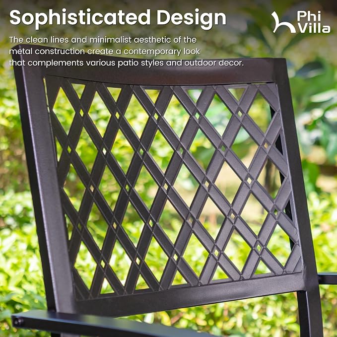 PHI VILLA 8 Piece Patio Dining Set - Image 3