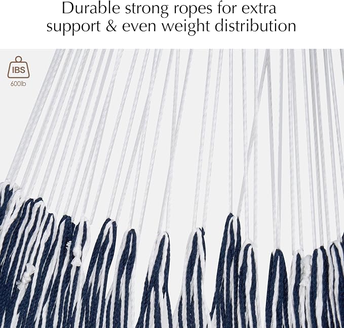 PNAEUT Handwoven Mayan Hammock, Thick Soft Rope Double Hammock - Image 6