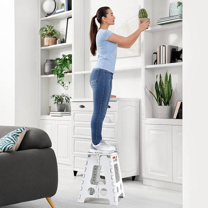 ACSTEP Folding Step Stool 16 Inch Heavy Duty Step Stool Foldable - Image 5