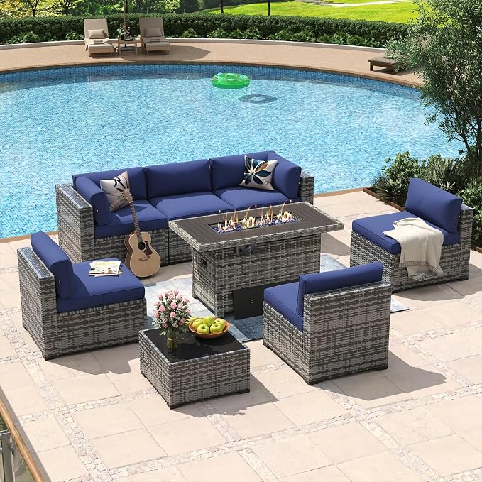 Aoxun 8 Piece Patio Furniture Set - Image 2