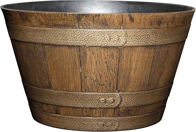 Classic Home and Garden Whiskey Barrel Planters by ClassicHomeandGarden