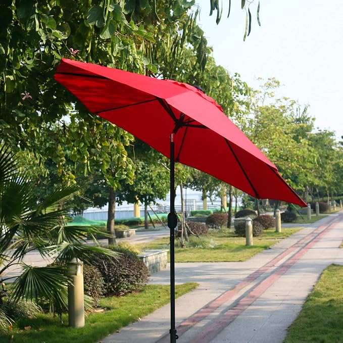 Sunnyglade 9' Patio Umbrella Outdoor Table Umbrella - Image 6