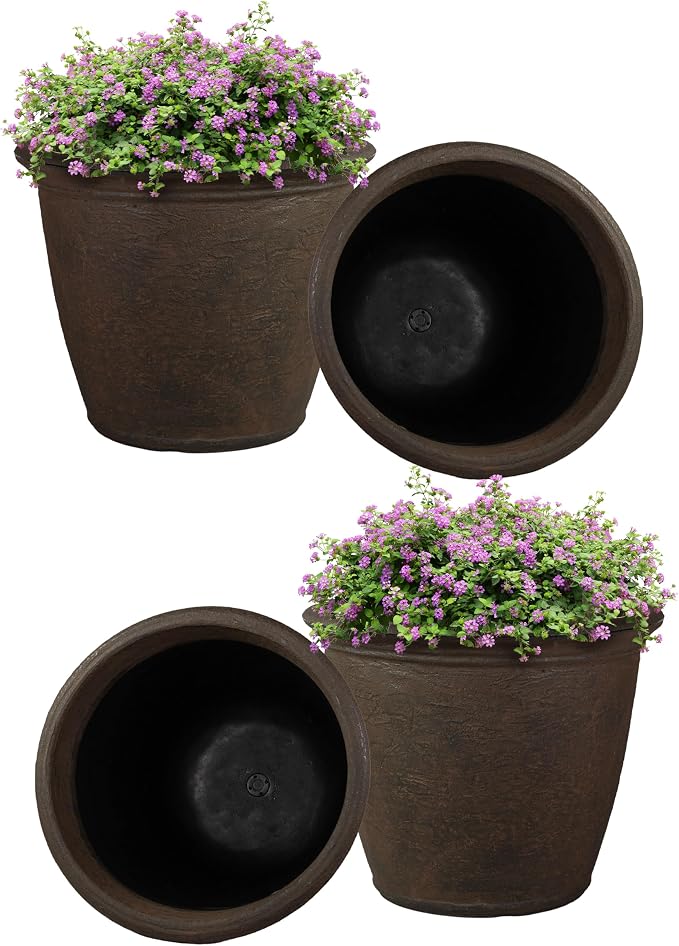 Sunnydaze 20-Inch Anjelica Large Plastic Pot by SunnydazeDecor
