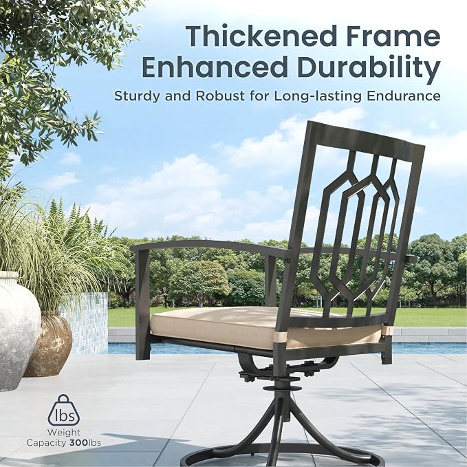 PHI VILLA 7 Pieces Outdoor Dining Set - Image 5