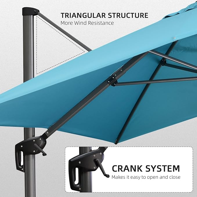 PURPLE LEAF 10' X 13' Patio Umbrella - Image 9