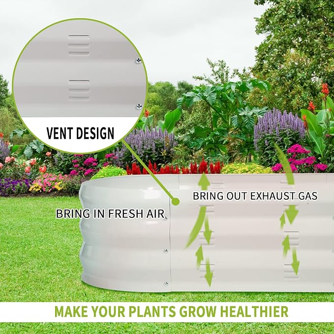 GADI 67-Inch Raised Garden Bed, Metal Planter Box - Image 5