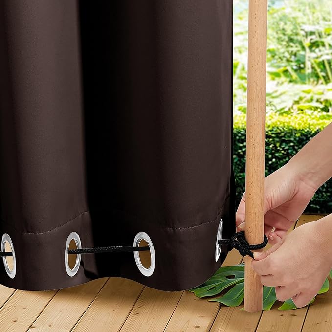 NICETOWN 2 Panels Outdoor Curtains - Image 6