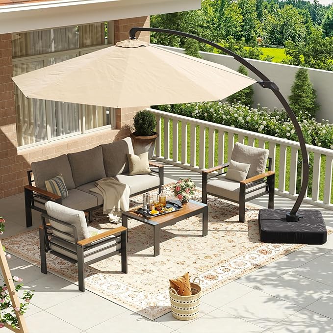 Aoxun Aluminum Patio Furniture Set by Aoxun