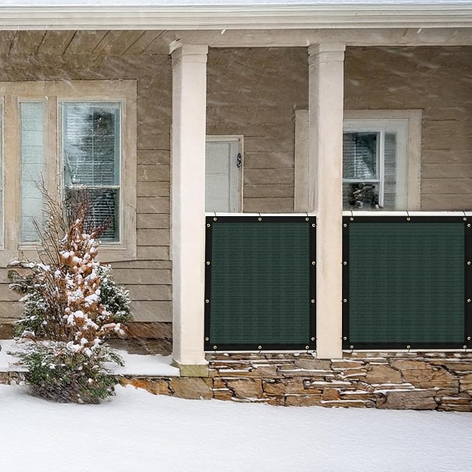 UPGRADE Privacy Fence Screen 3'x40' Dark Green Outdoor 90% Visibility Blockage - Image 8