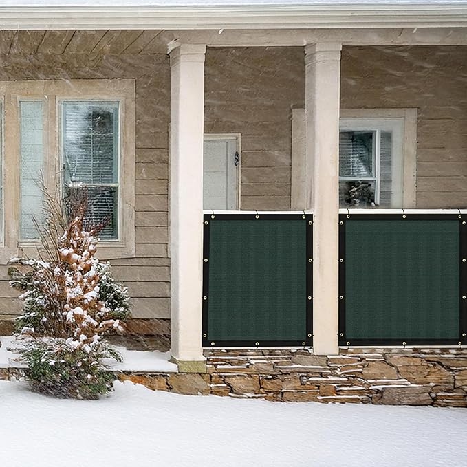 UPGRADE Privacy Fence Screen 4'x90' Dark Green Outdoor 90% Visibility Blockage - Image 8