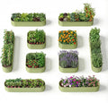 10-Pack 18” Tall Galvanized Raised Garden Beds – Compact Backyard Garden Layout by Annoell