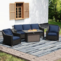 Joyside Wicker Patio Furniture Sets, 4 Pieces Upgraded Large Size Outdoor by Joyside