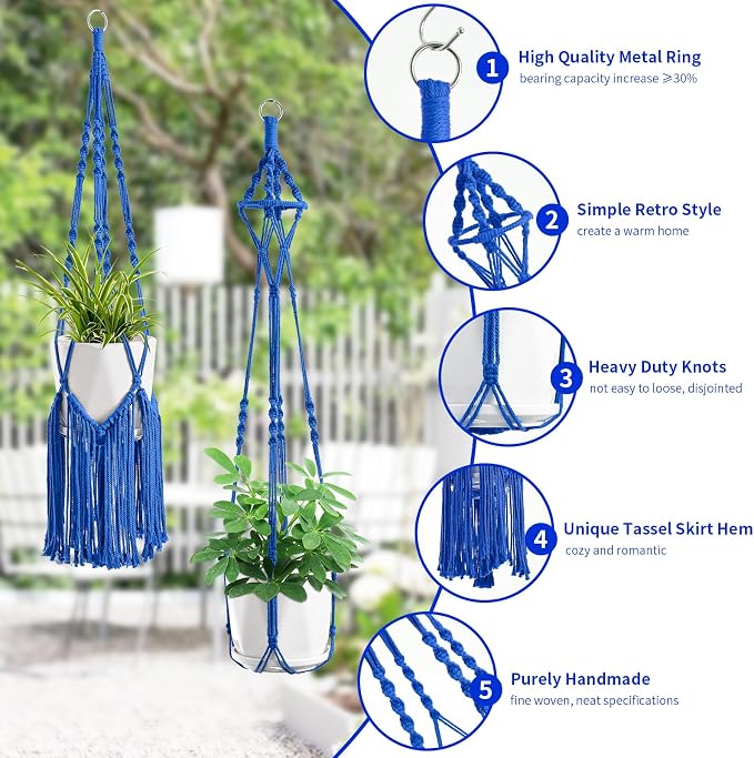 Macrame Plant Hangers - Image 2