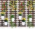 Weysat 4 Pcs Wall Planter Wooden Orchid Hanging Planter by Weysat